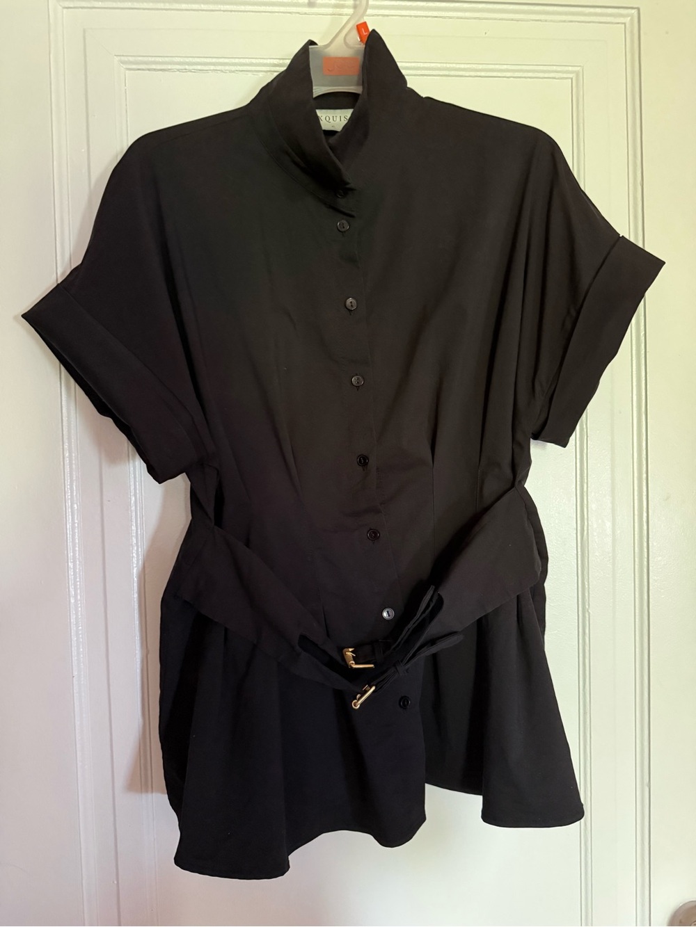 The Tobie Pleated Blouse by Exquise: Double Buckle